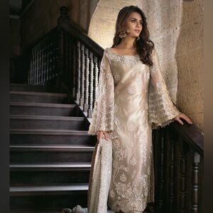 3 piece suit with beautiful intricate work by Zeeshan Danish.